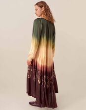 East Izzy Dip Dye Floral Maxi Dress, Multi (MULTI), large