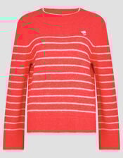 Sae Stripe Jumper, Red (RED), large