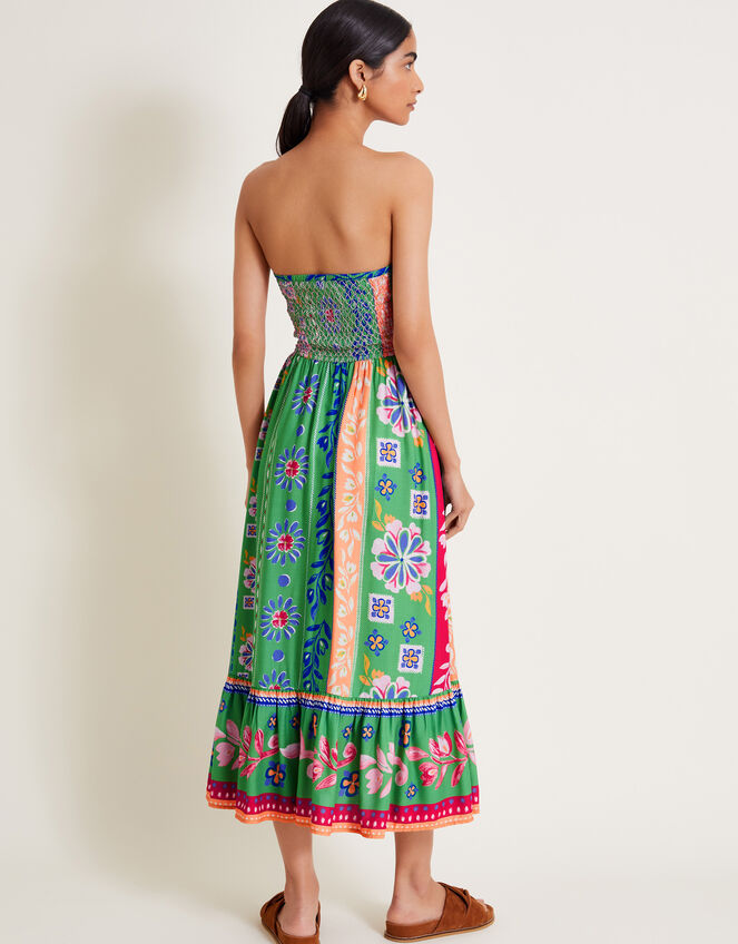 Poppie Bandeau Dress, Green (GREEN), large