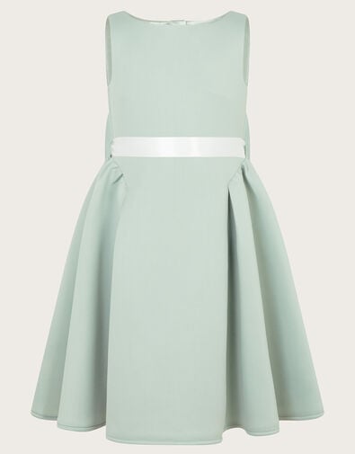 Molly Scuba Bridesmaid Dress, Green (SAGE), large