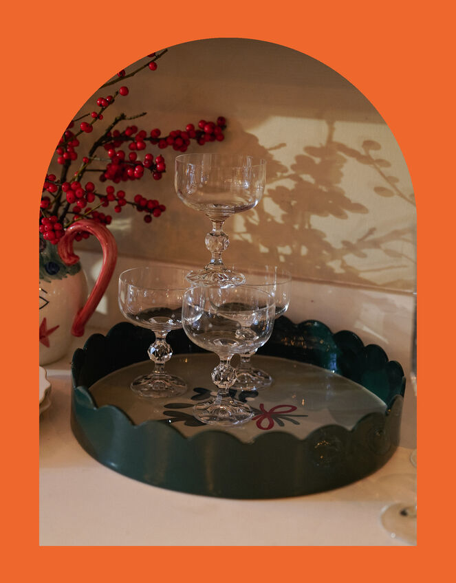 Anna + Nina Mistletoe Serving Tray, , large