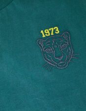 Tiger Logo Long Sleeve Top, Blue (BLUE), large