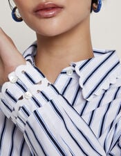Selma Longline Shirt, Blue (NAVY), large
