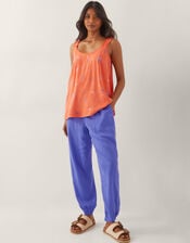Kamila Embroidered Cami Top, Orange (ORANGE), large
