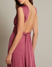 Thea Multiway Bridesmaid Dress, DARK PINK, large