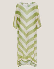 Sorcha Chevron Stripe Kaftan Dress, , large