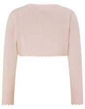 Niamh Sparkle Knit Cardigan with Crystal Button, Pink (PINK), large