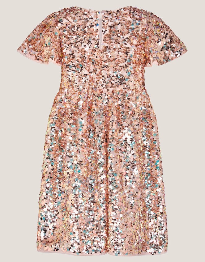 Sequin Party Dress, Gold (GOLD), large