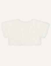 Faux Fur Shrug, Ivory (IVORY), large