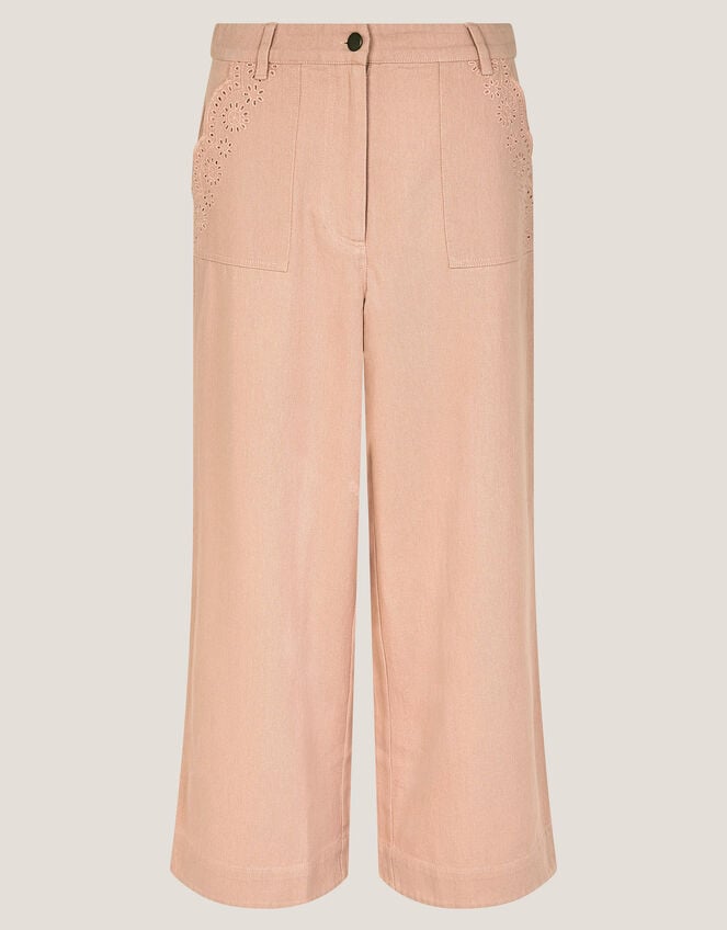 Belle Embroidered Pocket Trousers, Pink (PINK), large