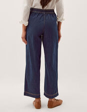 Harper Regular Wide Leg Jeans, Blue (INDIGO), large