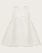 Baby Freija Lace Floral Dress, Ivory (IVORY), large
