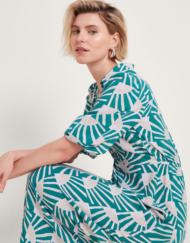 Rosanna Midi Dress, Teal (TEAL), large