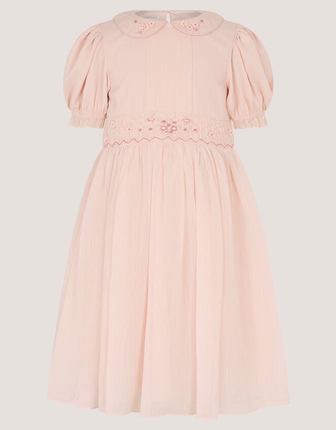 Romee Puff Sleeve Embroidered Party Dress, Pink (PALE PINK), large