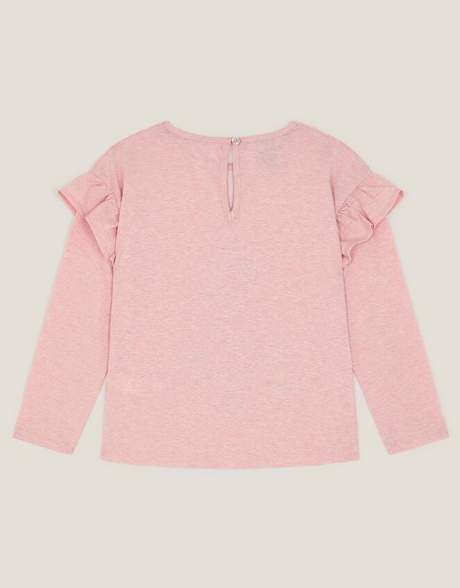 Sequin Christmas Tree Long Sleeve Top, Pink (PINK), large