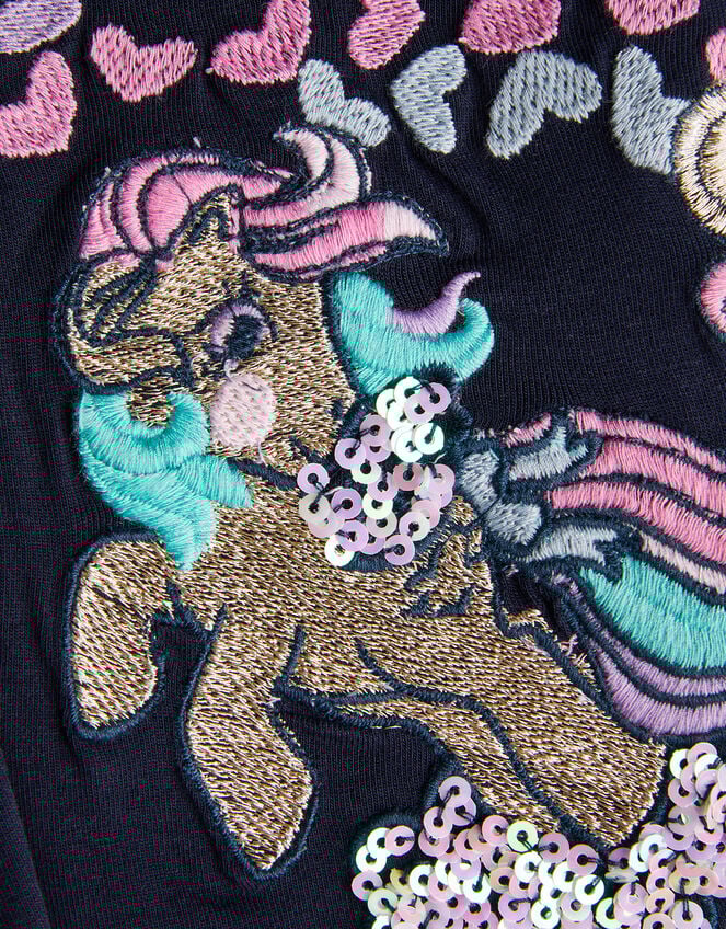 Monsoon x My Little Pony Embroidered Leggings, Blue (NAVY), large
