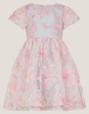Haisley Appliqu&eacute; Flower Tulle Dress, Multi (MULTI), large