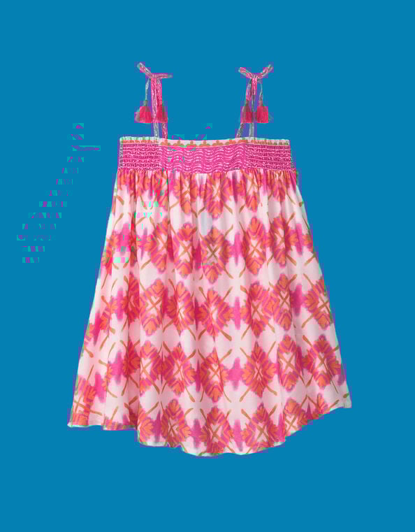 Hatley Sunburst Smocked Sundress, White (WHITE), large