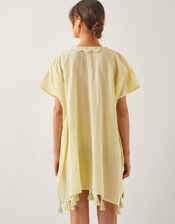 Suzie Tassel Kaftan Cover Up, Yellow (YELLOW), large