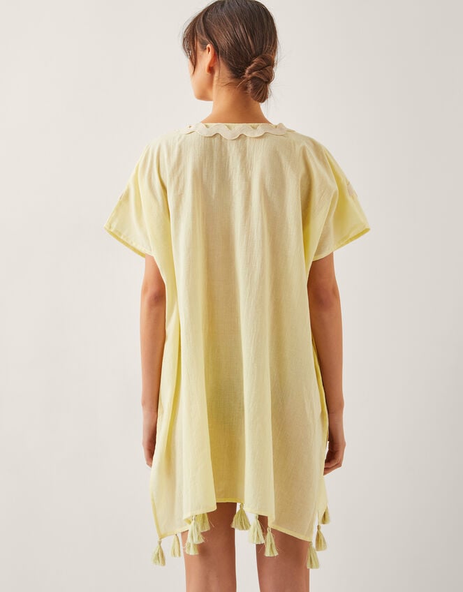 Suzie Tassel Kaftan Cover Up, Yellow (YELLOW), large
