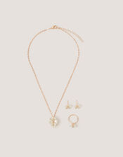 Cluster Flower Jewellery Set, , large