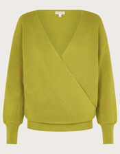 Wiley Wrap Jumper, Green (GREEN), large