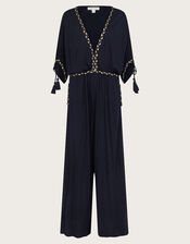 Eden Jersey Jumpsuit, Black (BLACK), large