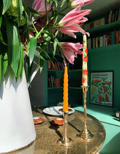 6-Pack Anna and Nina Twisted Candles, , large