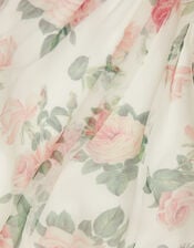 Baby Floral Print Swing Dress, Ivory (IVORY), large