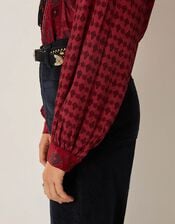 Maison Hotel Emilie Floral Shirt, Red (RED), large