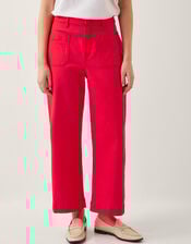 Arlo Regular Crop Jeans, Red (RED), large