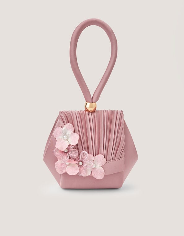 Rebecca Flower Embellished Bangle Bag, , large