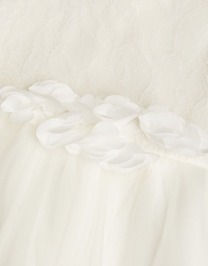 Baby Freija Lace Floral Dress, Ivory (IVORY), large