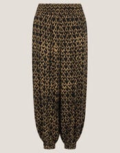 Arti Print Harem Trousers, Black (BLACK), large