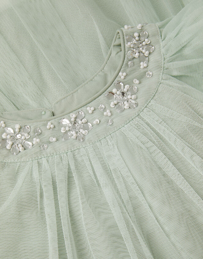 Anastasia Embellished Tulle Party Dress, Green (SAGE), large