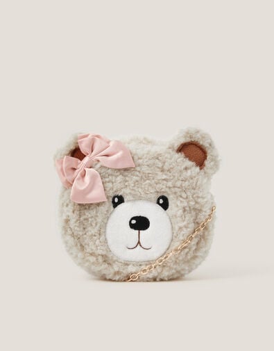 Fluffy Teddy Bear Bag, , large