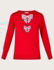 Di Double Bow Jumper, Red (RED), large