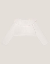 Baby Oversized Collar Cardigan, Ivory (IVORY), large