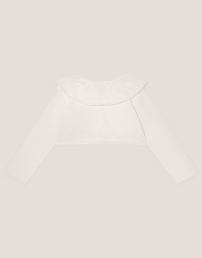 Baby Oversized Collar Cardigan, Ivory (IVORY), large