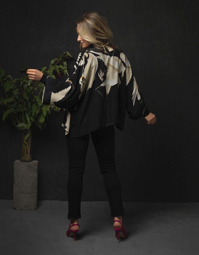 One Hundred Stars Stork Kimono, , large
