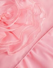 3D Flower Crop Top and Skirt Prom Set, Pink (PALE PINK), large