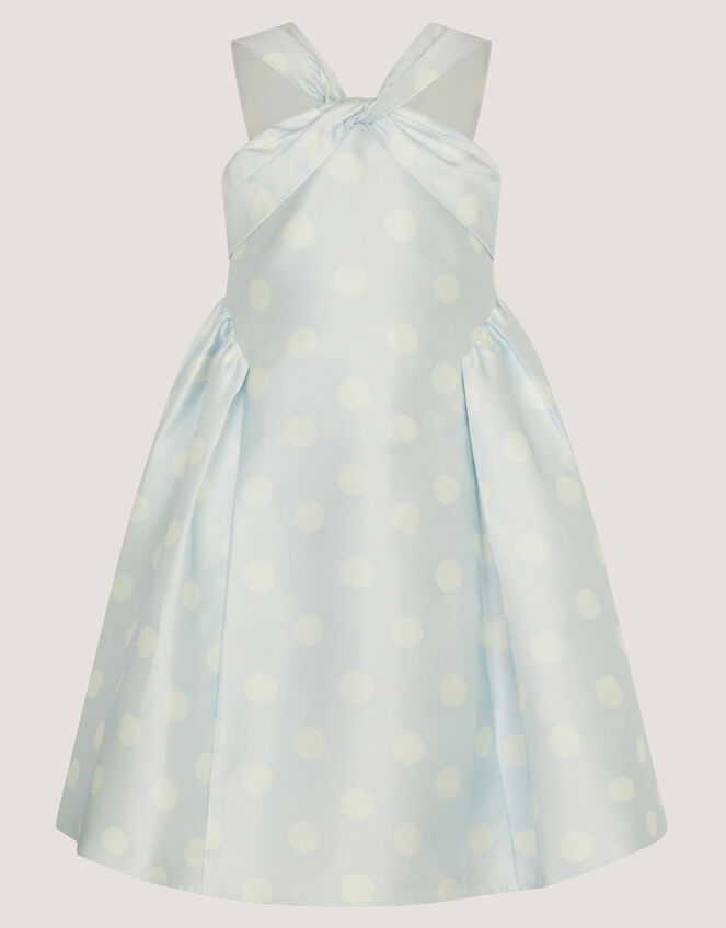 Marney Polka Dot Party Dress, Blue (PALE BLUE), large
