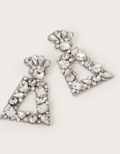 Statement Gemstone Drop Earrings, , large
