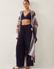 Ava Knit Beach Cover Up, Brown (CHOCOLATE), large