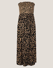 Ania Geometric Bandeau Dress, Black (BLACK), large