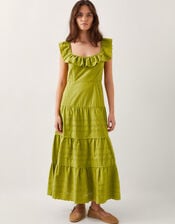 Lucy Broderie Dress, Green (GREEN), large