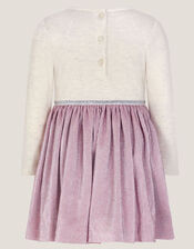 Baby Butterfly Plisse Disco Dress, Pink (PINK), large