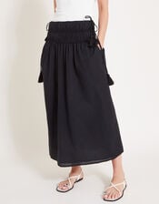 Jade Maxi Skirt, Black (BLACK), large