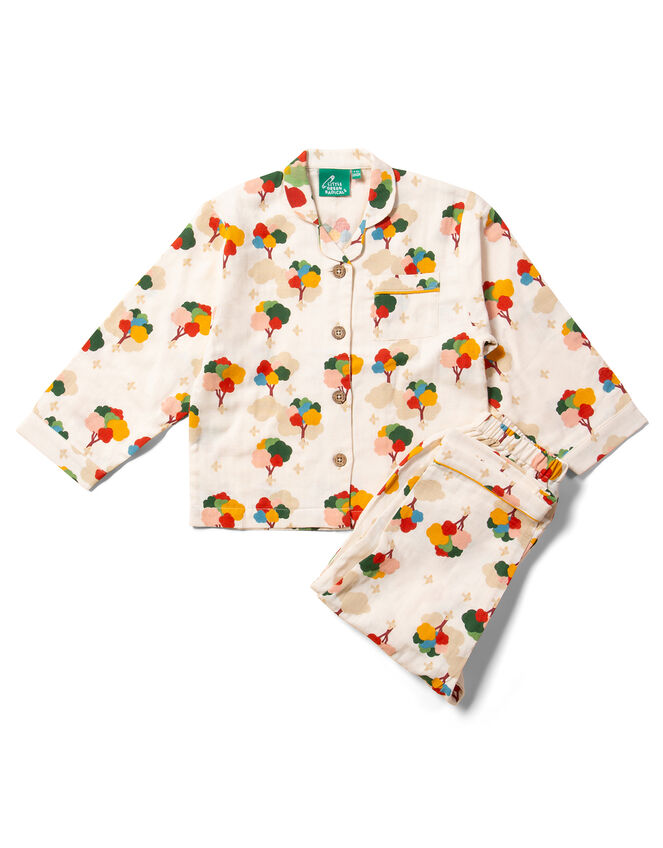 Little Green Radicals Rainbow Tree Pyjamas Set, Multi (MULTI), large