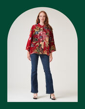 One Hundred Stars Primula Velvet Jacket, , large